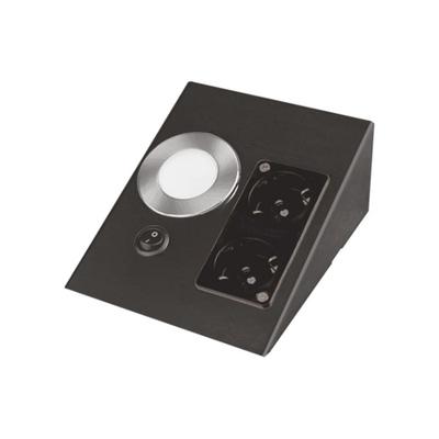 Cata CT 5109 Siyah Kasa 5W Çift Prizli Tezgah Aydınlatma Beyaz Işık 6400K 