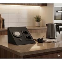 Cata CT 5109 Siyah Kasa 5W Çift Prizli Tezgah Aydınlatma Beyaz Işık 6400K 