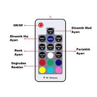Cata CT-9144 144 Watt 12 Amper 16 Tuşlu Rgb LED Kumandası