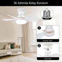Cata Lodos Fan LED 62W Kumandalı Işıklı Vantilatör CT-1154