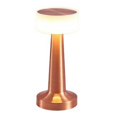 Dokunmatik Şarjlı Masa Lambası Bakır Gövde Dim Edilebilir Şavk 710473