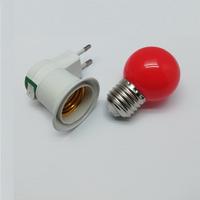 Duy Fişli Gece Lambası Ampüllü Kırmızı Led 1W E27 Duy
