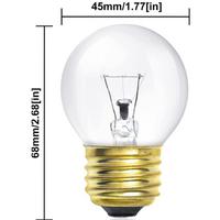 Fırın Ampülü 40 w E-27 Duy Top Ampül Sarı Işık