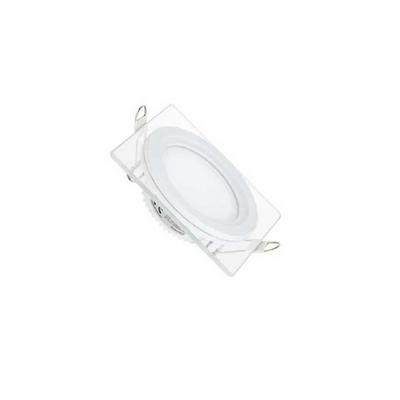 Forlife 5 W Camlı LED Panel Kare Beyaz Gövde Beyaz Işık FL-2123 3 Adet