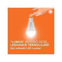 Ledvance 8W (60W) 2700K (Sarı Işık) E27 Duylu Şarj Edilebilir LED Ampul