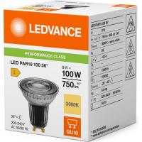 Ledvance LED PAR16 100 36° P 8W GU10 3000K Sarı Işık LED Spot Ampul