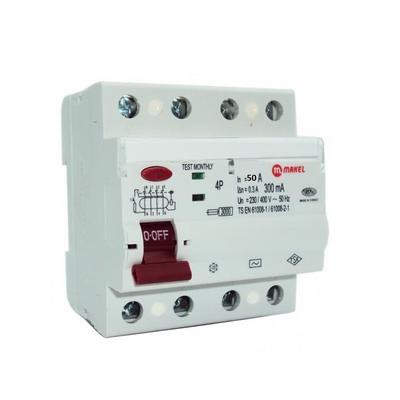 Makel 4X50A 300Ma Kaçak Akım Koruma Şalteri 35001009