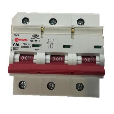 Makel Sigorta 80 Amper 3P C Tipi 3Ka 27016011
