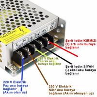 Noas Şerit Led Trafosu Dc 12V 10A 120 W YL20-0120