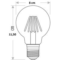 Osram LED G80 Glob Fılament 6.5W 2700K 720LM E27 Duy Sarı Işık Ampul Dim Edilebilir / 4099854394393