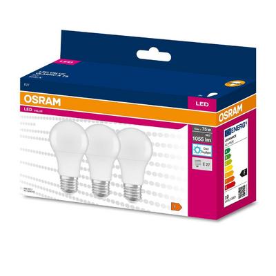 Osram Led Value 10W Beyaz Işık E-27 Ampul 1055 lm 3 lü Paket