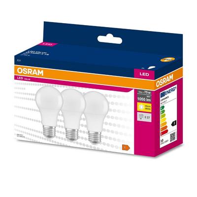 Osram Led Value 10W Sarı Işık E-27 Ampul 1055 lm 3 lü Paket