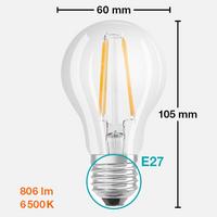 Osram Rustik Filament LED Ampul Value Cla 60 6,5W E27 6500K Beyaz Işık