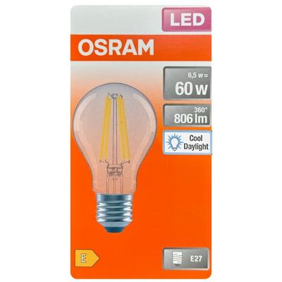 Osram Rustik Filament LED Ampul Value Cla 60 6,5W E27 6500K Beyaz Işık