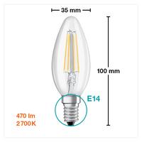Osram LED Value B40 4W E14 2700K Dimmable LED Filament Mum Buji Ampul