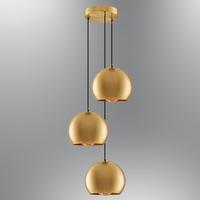 Özcan Aydınlatma 108-1 Bronz 3lü küre sarkıt aydınlatma pirinç renk