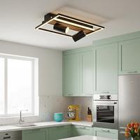 Özcan Aydınlatma 1428-1 Rea 2 Spotlu Plafonyer Siyah