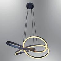 Özcan Aydınlatma 1431-1A-19 Helical Yuvarlak Sarkıt Siyah