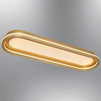 Özcan Aydınlatma 1436-2 Madras 80cm Elips Armatür (3 Renk Led+Kumandalı) Mat Gold