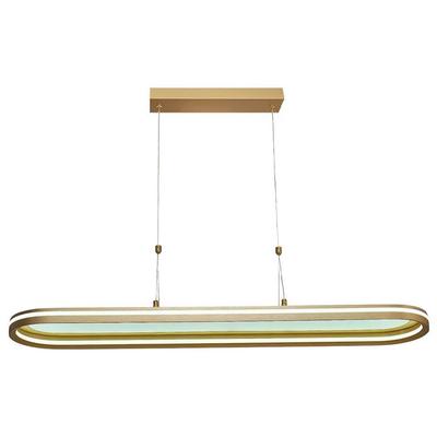 Özcan Aydınlatma 1436S Madras Elips Sarkıt (3 Renk Led+Kumandalı) Mat Gold