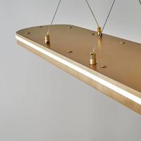 Özcan Aydınlatma 1436S Madras Elips Sarkıt (3 Renk Led+Kumandalı) Mat Gold