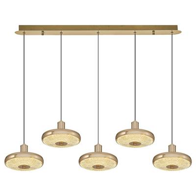 Özcan Aydınlatma 2770-5As-03 Tetra 5'Li Sıralı Sarkıt Sarı