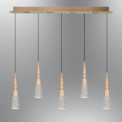 Özcan Aydınlatma 2790-5AS-03 Stiles 5'Lİ Sıralı Sarkıt Sarı