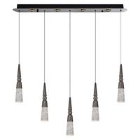 Özcan Aydınlatma 2790-5AS-24 Stiles 5'Lİ Sıralı Sarkıt Platin