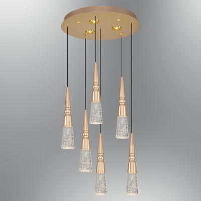 Özcan Aydınlatma 2790-6A-03 Stiles 6'LI Yuvarlak Sarkıt Sarı