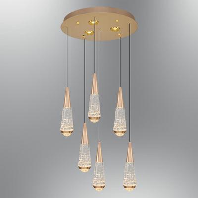 Özcan Aydınlatma 2791-6A-03 Diyop 6'LI Yuvarlak Sarkıt Sarı