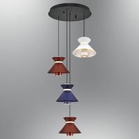 Özcan Aydınlatma 2803-4A-28 Mekik 4'Lü Sarkıt Mixed
