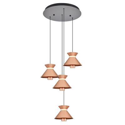 Özcan Aydınlatma 2803-4A-32 Mekik 4'Lü Sarkıt Rose Gold