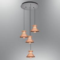 Özcan Aydınlatma 2803-4A-32 Mekik 4'Lü Sarkıt Rose Gold