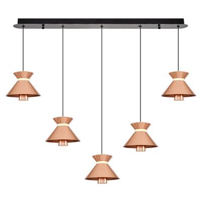 Özcan Aydınlatma 2803-5As-32 Mekik 5'Li Sıralı Sarkıt Rose Gold