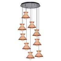 Özcan Aydınlatma 2803-9A-32 Mekik 9'lu Sarkıt Helezon ROSE GOLD