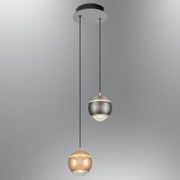 Özcan Aydınlatma 2806-2A-0324 Roge 2'li Mıx Sarkıt Sarı-Platin mix 