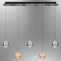 Özcan Aydınlatma 2806-5AS-0324 Roge 5'li Sıralı Sarkıt Sarı-Platin mix 