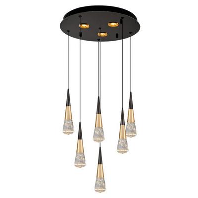 Özcan Aydınlatma 2817-6A Diamond 6'lı Yuvarlak Sarkıt Platin