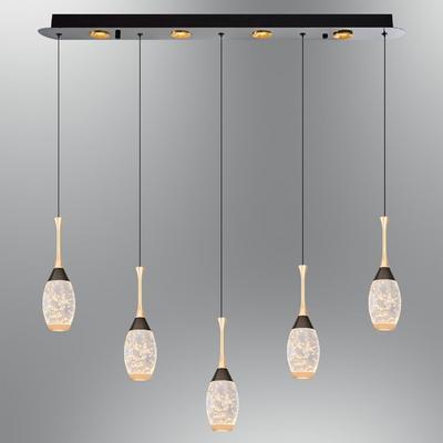 Özcan Aydınlatma 2819-5as Drop 5'li Sıralı Sarkıt Gold