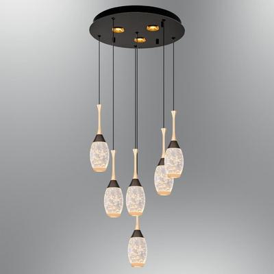 Özcan Aydınlatma 2819-6A Drop 6'lı Yuvarlak Sarkıt Gold