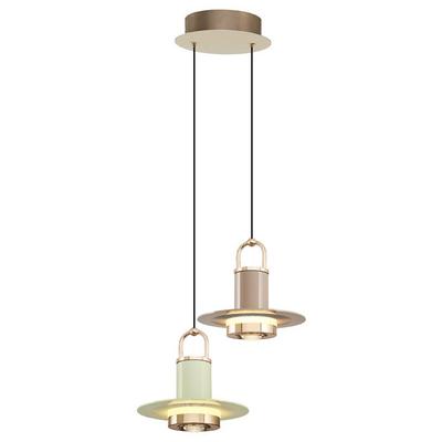 Özcan Aydınlatma 2821-2A-28 Marina 2'Li Sarkıt (Beyaz-Krem) Mixed