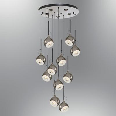 Özcan Aydınlatma 2822-11A-24 Fleas 11'Lİ Yuvarlak Sarkıt Platin