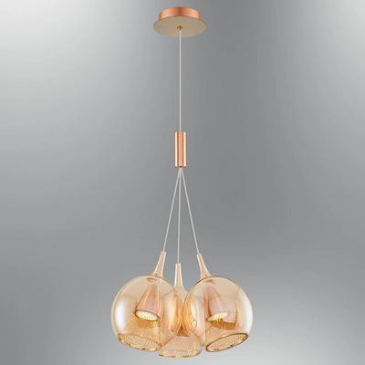 Özcan Aydınlatma 2832A-3A-12 Bunch 3 Lü Sarkıt Avize Amber