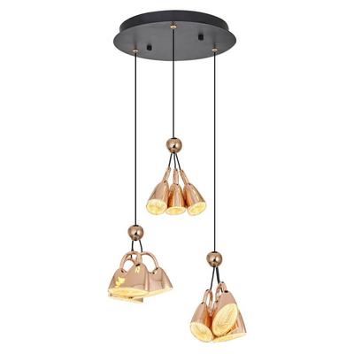 Özcan Aydınlatma 2840-3Ay Cog 3 Lü Yuvarlak Sarkıt Rose Gold