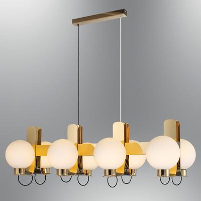 Özcan Aydınlatma 3117-8AS-03 Globe 8 Lı Avize Sarı