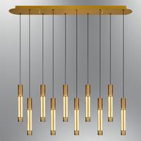 Özcan Aydınlatma 3118-10AS-20 Flute 10 Lu Sıralı Sarkıt Eskitme