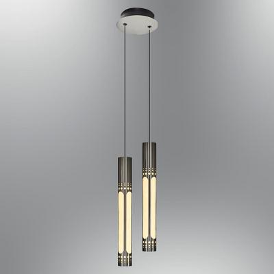 Özcan Aydınlatma 3118-2A-24 Flute İkili Sarkıt Platin
