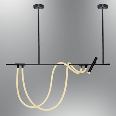 Özcan Aydınlatma 3240-4A-19  Sıralı Spotlu Hortum Avize Siyah