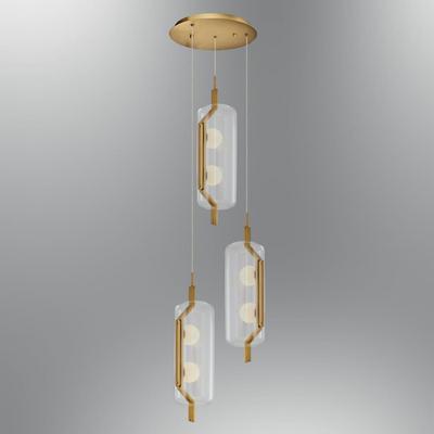 Özcan Aydınlatma 3436-3A-03 Ponni 3'Lü Sarkıt Sarı