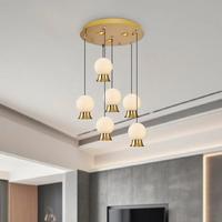 Özcan Aydınlatma 4124Y-6A Glason 6'lı Sarkıt Eskitme